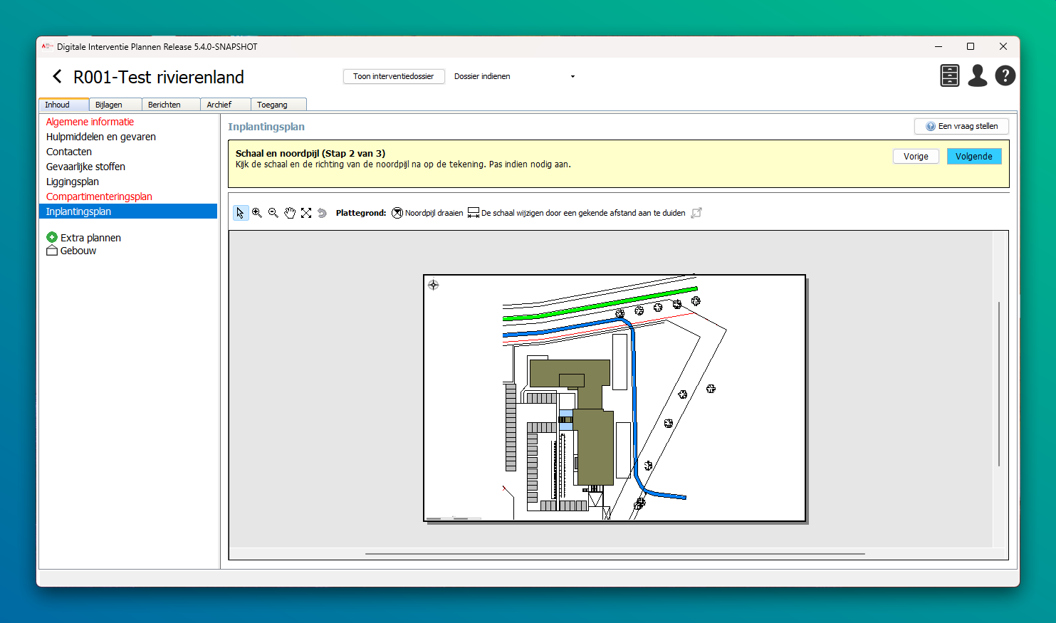 inplantingsplan scherm