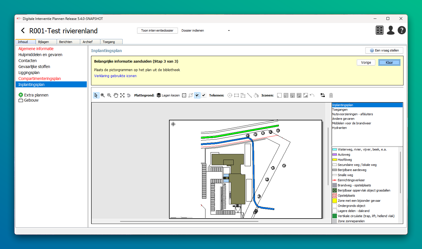 inplantingsplan scherm