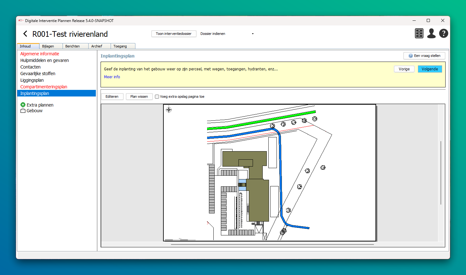 inplantingsplan scherm
